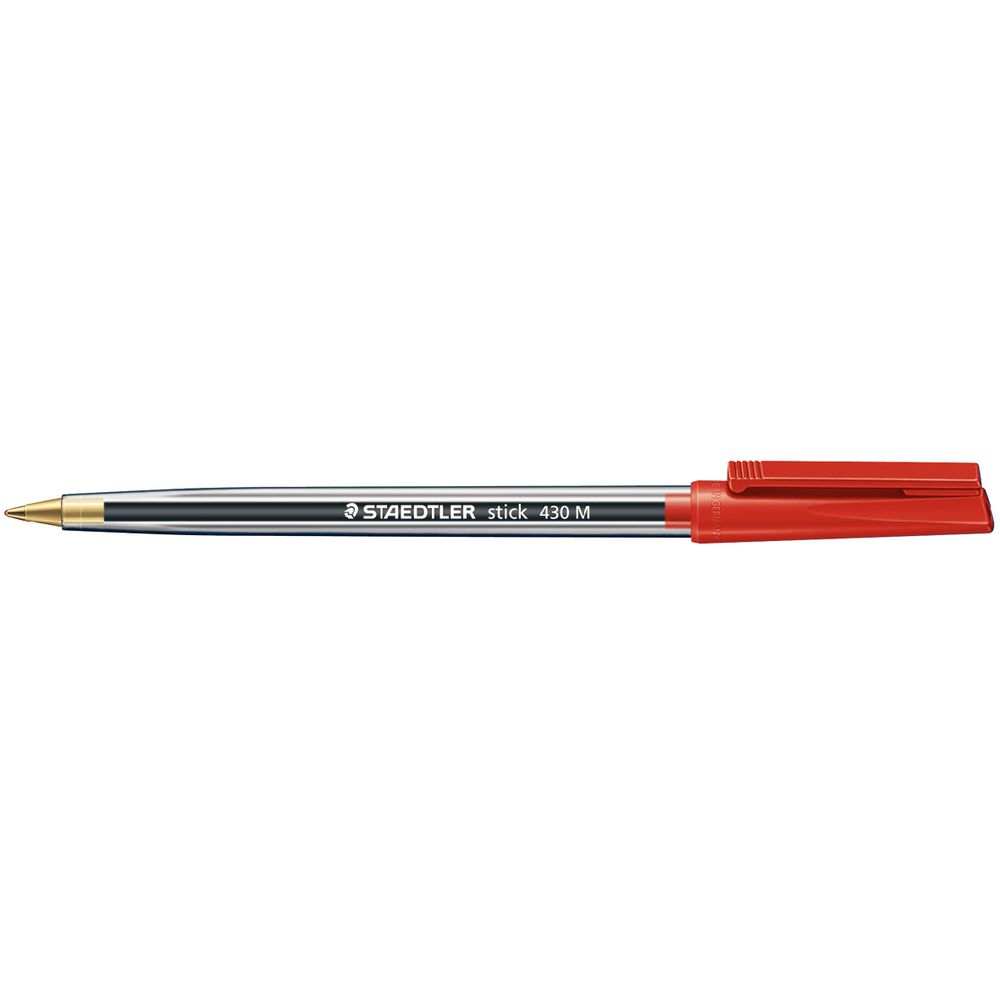 Staedtler Stick 430 Ballpoint Pens Assorted Colours 50 Pack